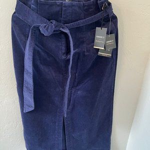 skirts knee lng navy forever 21 contemporary